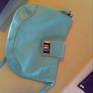 Light blue hand bag